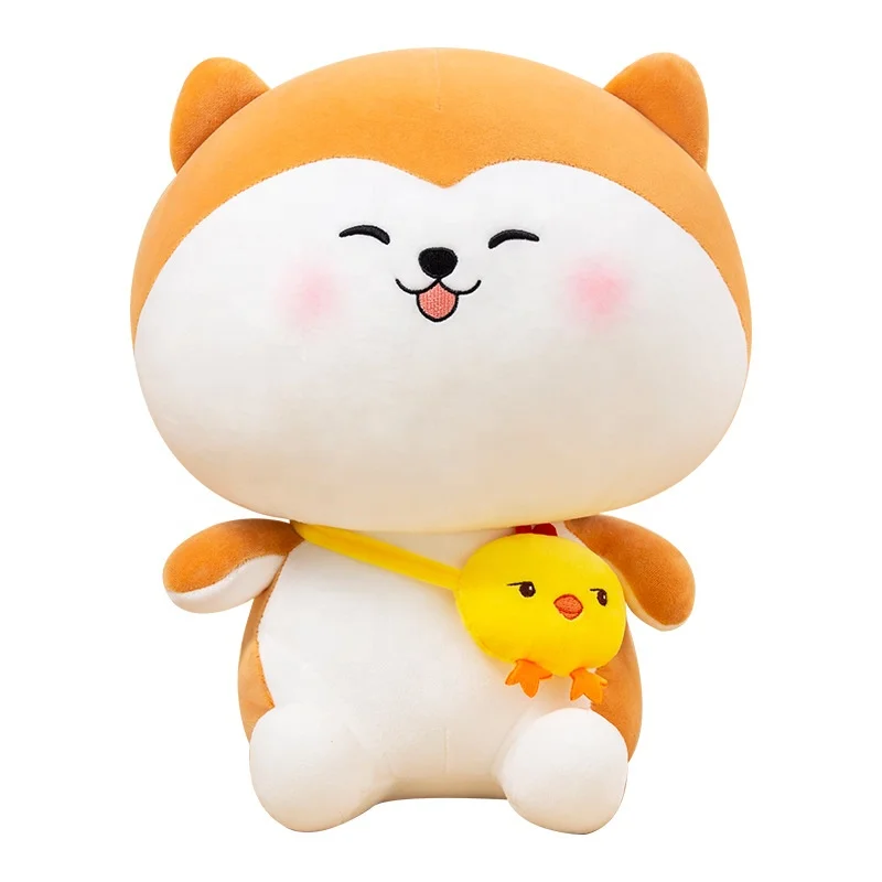 Custom Cute Japanese Shiba Inu Soft Plush Dog Doll Toy For Birthday Gift