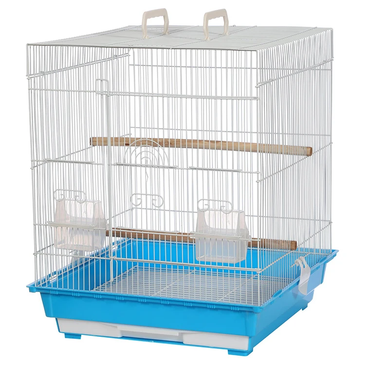 Flat Top Small Parakeet Cage Travel Bird Cage Portable