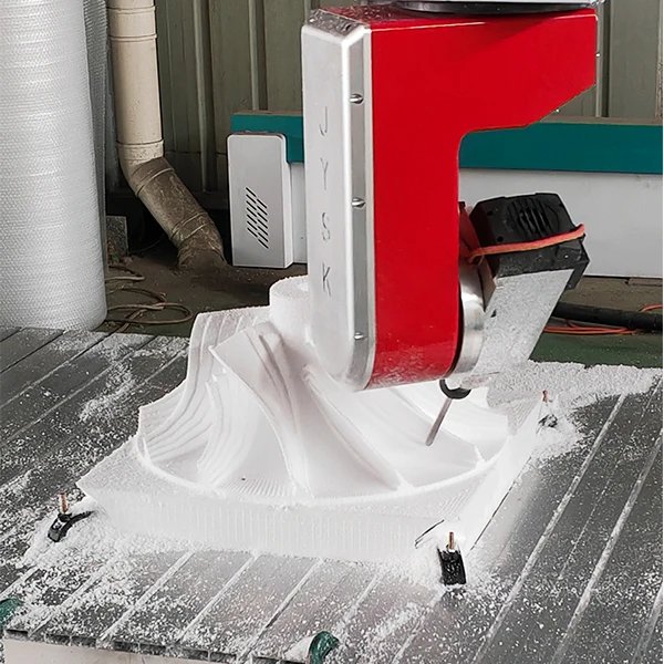 1325 moving table machine 5 axis for 3d craving with servo motor