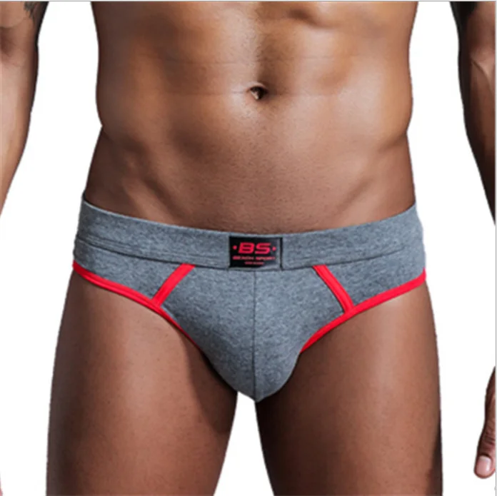 
Low MOQ Men Underwear Briefs Custom Logo Boxers Cotton Low Rise Briefs with Comfort Waistband 