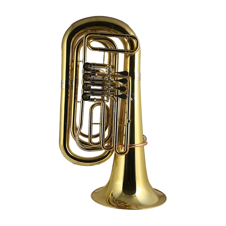High quality customized professional Bb tone brass junior tuba with 4 rotary valves