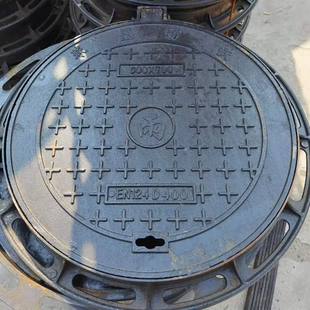 Оптовая продажа чугунный ковш из ковкого чугуна тяжелый en124 D400 850*850 крышка люка с замком