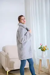 OEM custom wholesale Plus size ladies faux fur coat big size 8XL women jacket fashion winter coat faux fur shenzhen lily Cheng