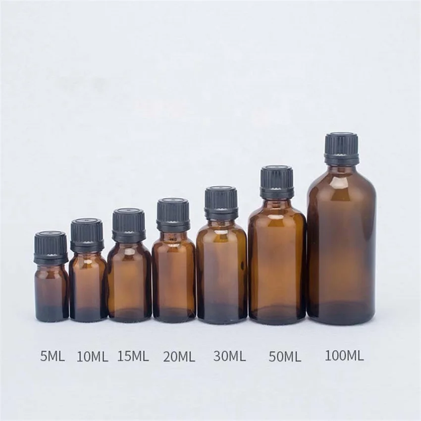 
In Stock 5ml 10ml 15ml 20ml 30ml 50ml 100ml Essential Oil Amber Glass Dropper Bottle 
