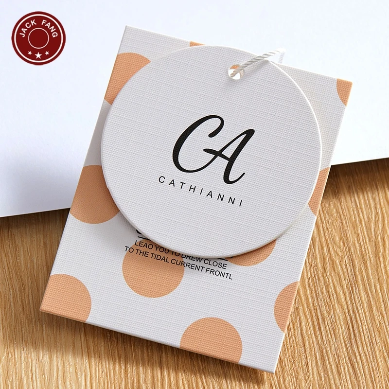 New Design Swing Hang Tag Printed Customer Logo Eco Friendly Price Tags For Clothes Home Textile Toys Bags Shoes