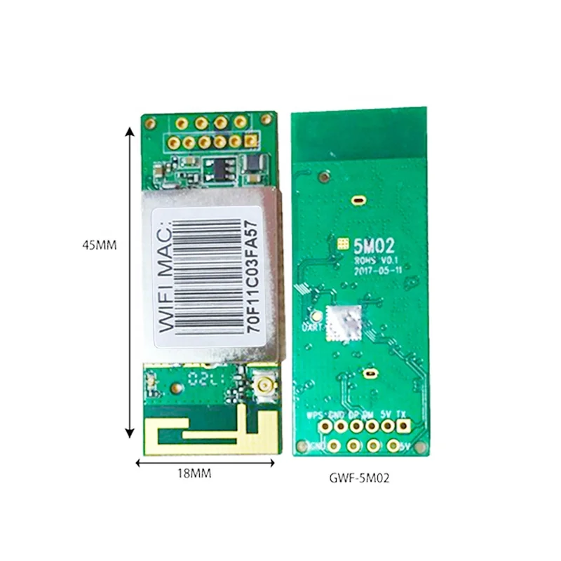 600 Мбит/с двухдиапазонный 2,4 ГГц и 5 ГГц RTL8811 IEEE 802.11ac WiFi модуль для умного дома