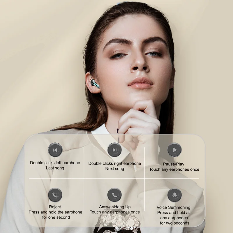 Original M39 Tws 2000mah Powerbank Headphone Stereo Sports Waterproof Audifonos Gamer Headsets Earphones Wireless Earbuds