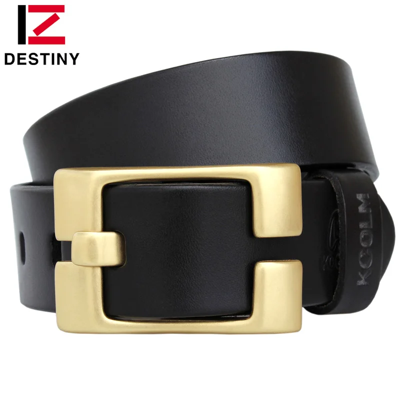
High-end Solid Copper Buckle Top Genuine Leather Casual Fashion Luxury Men Designer Belts 