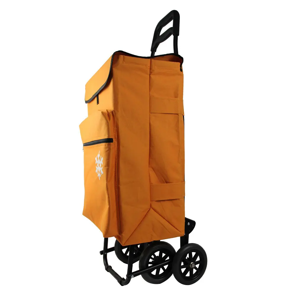 Folding Trolley Dolly Collapsible  Grocery Utility Shopping Waterproof Cart with Wheels