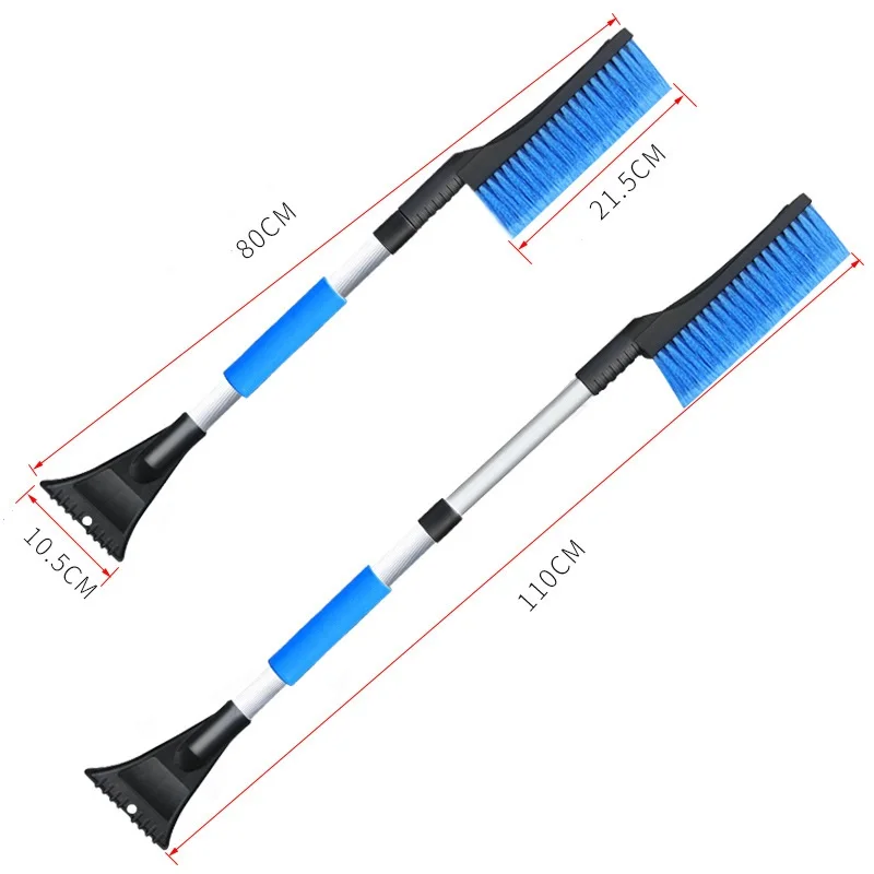 Tdfbrush новый дизайн amazon Горячая продажа тяжелых 51 дюйм выдвижная ручка съемный автомобильный скребок для льда щетка снега с