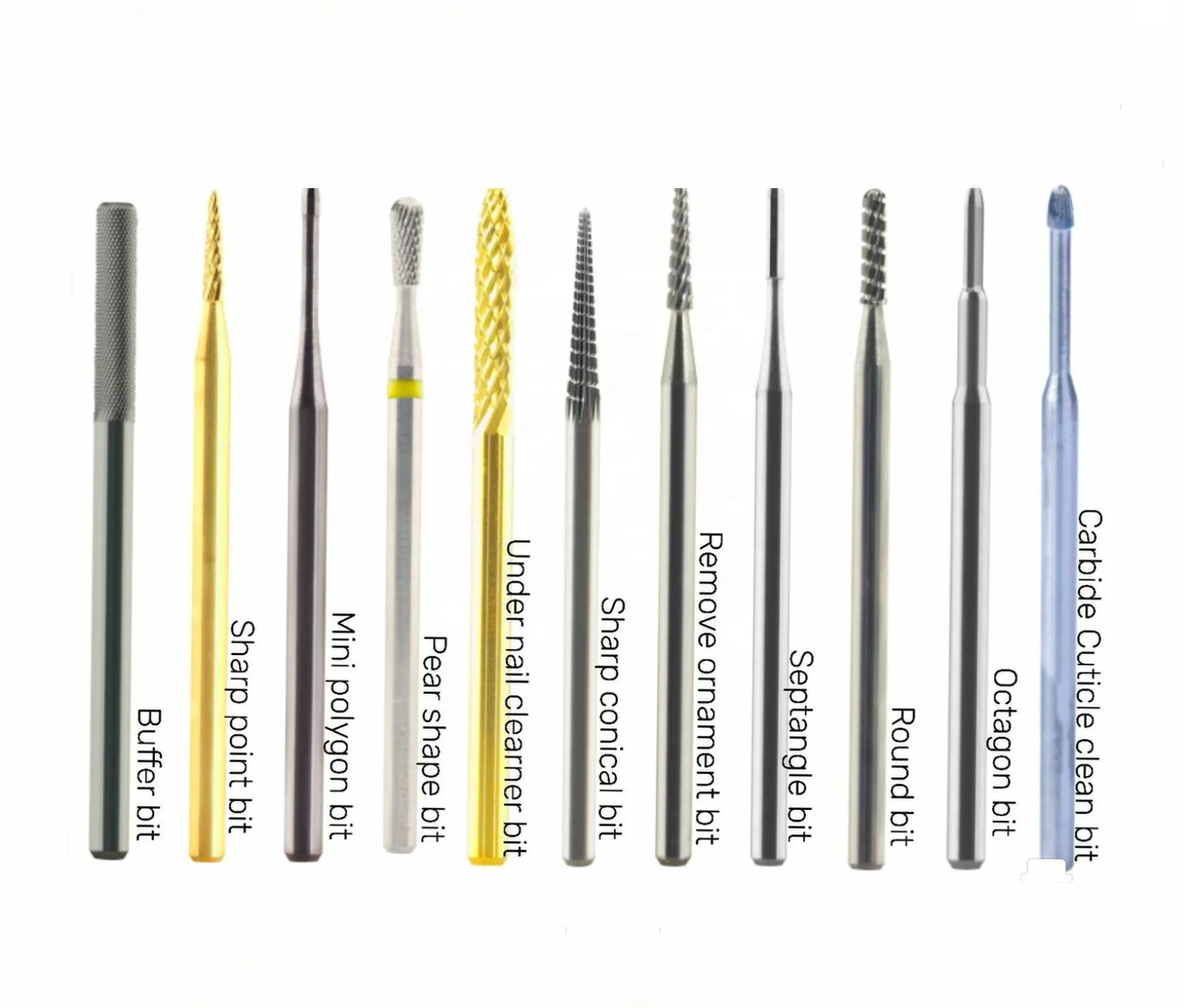 Tornado 2.35 Shank Tungsten Carbide Professional E-File Nail Drill Bits