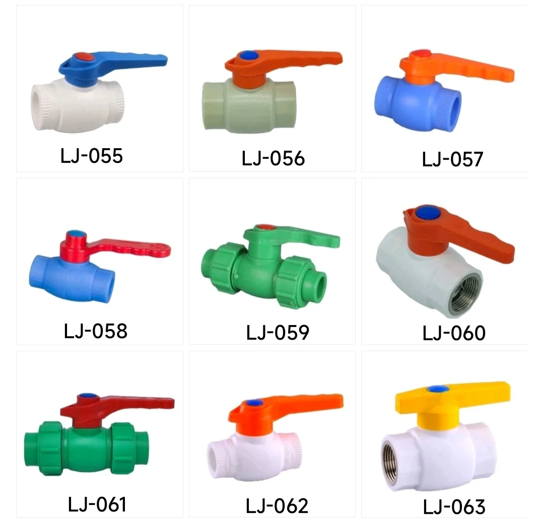 LJ-446 Plastic PPR Iron Ball Valves ABS Gardening Greenhouse Wholesale low pressure valve