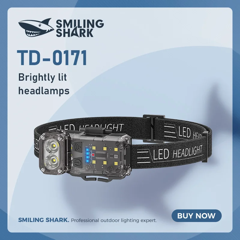 Factory Customized USB Rechargeable IP65 Waterproof Headlight with Adjustable Headband for Outdoor Camping and Diode Flashlight