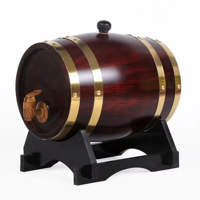 New Arrivals 30L round Oak Wooden Whiskey Barrels Keg New Arrival Empty Barrel for Packaging Best Price!