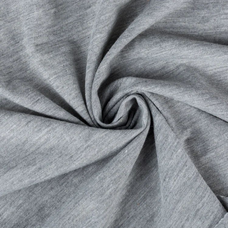  65% полиэстер 35% хлопок трикотажная одинарная ткань для футболок и домашних платьев