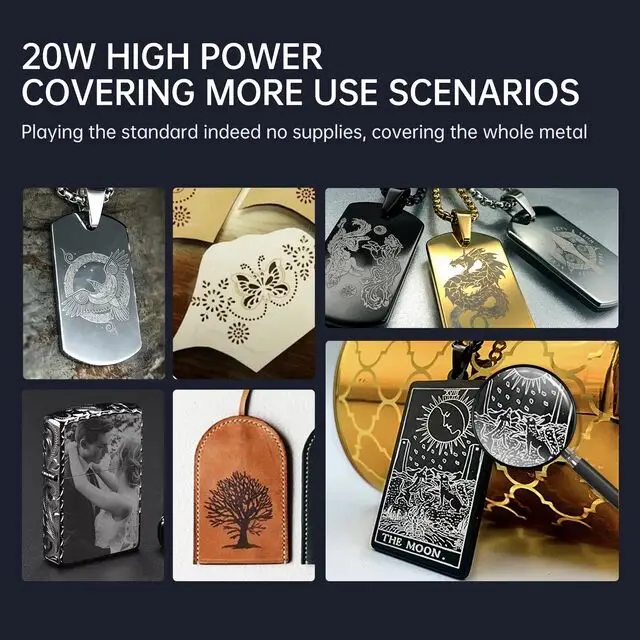 DAJA  S4 Portable Mobile 1325 80w 100w Gun Stock Id Card Jewelry Aluminum Marking Fiber Laser Engraving Machine