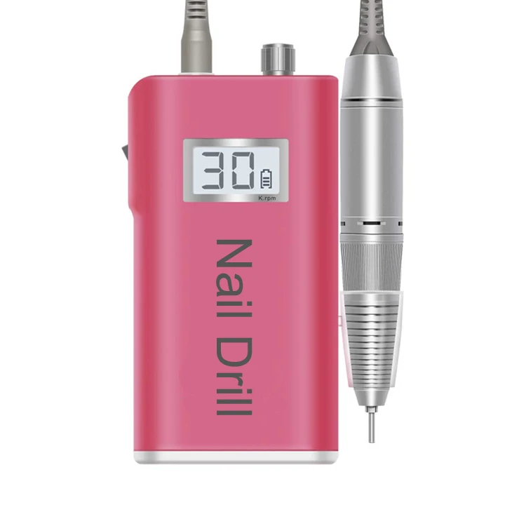 Nail Drill Machine 30000RPM Portable Rechargeable Professional Electric Nail Drill Bits Set for Nail