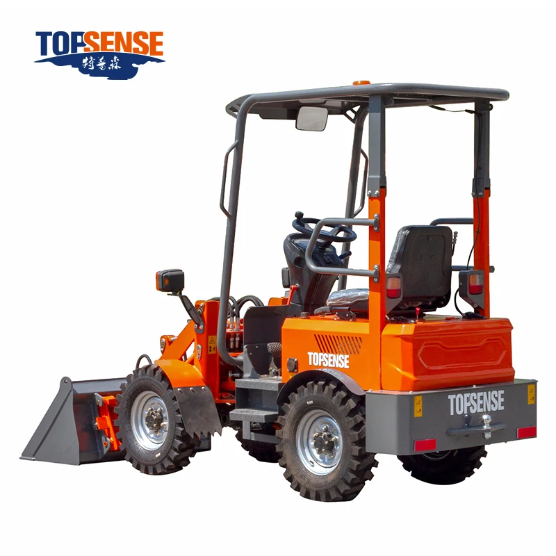 free delivery Small electric loader with 60v front wheel loader from shandong