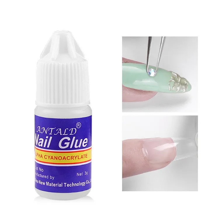 Nail Accessories Glue OEM 3g Professional Fast Drying Bond Glue for Artificial Press on Fingernails