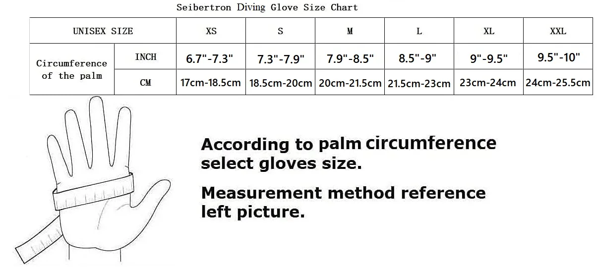 Seibertron Patented C.R.D.G 1.0 Aramid Anti-Cut Puncture Resistant Diving Gloves