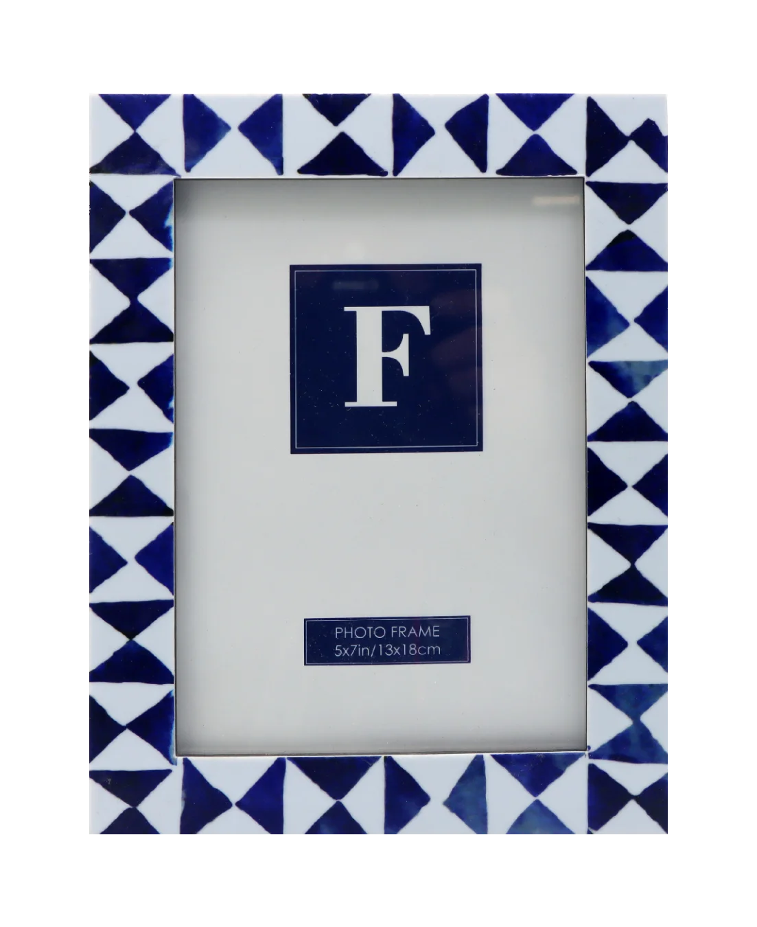 Innovative design bone inlay style white and blue photo picture frame for gift home office decoration