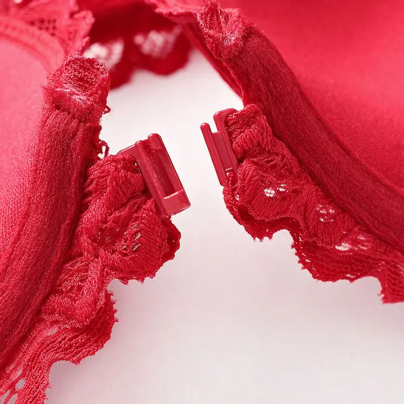 Factory Direct Sales Seamless Front Closure Ladies Sexy Bra And Lace Panty Set Beauty Back Bra Sets Lingerie