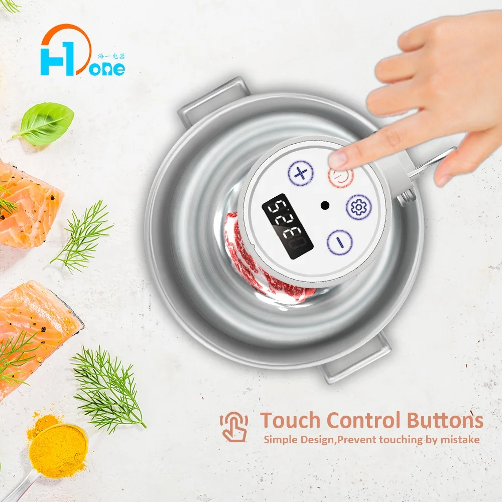  H-one Design 1200W Immersion Circulator Sous Vide Cook Steak with WIFI Control White Smart Cooker Machine