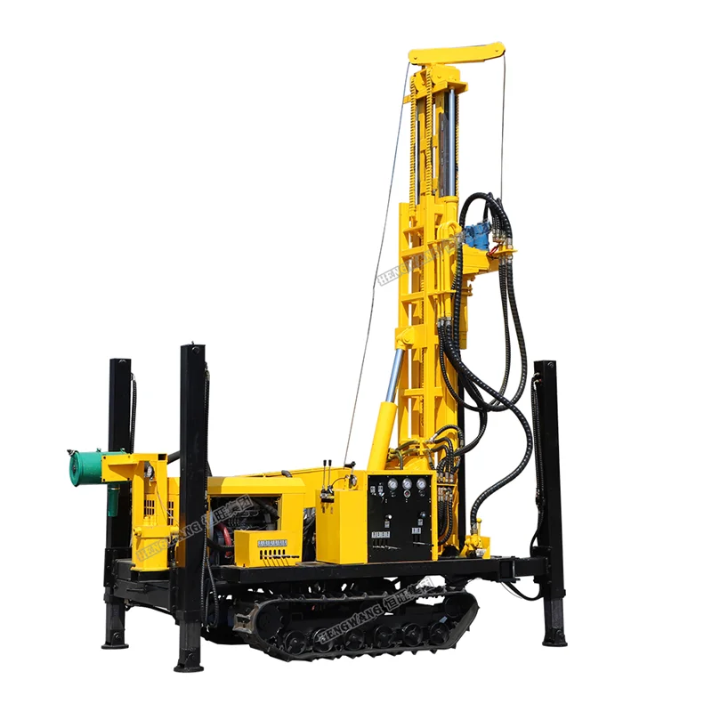 Hengwang HQZ-260L 260m  air Compressor Mine Pneumatic Water Well Drilling Machine