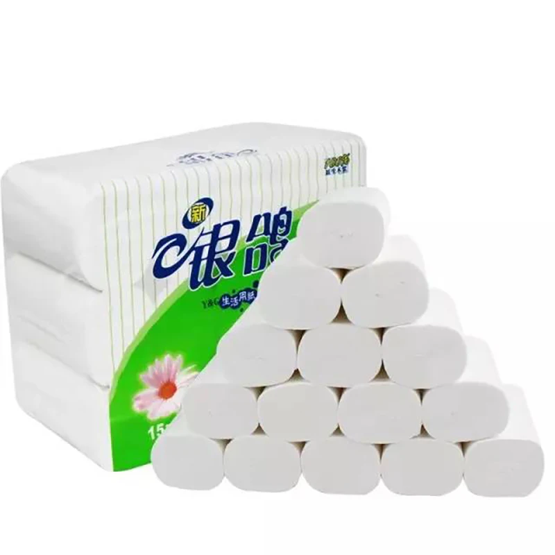 Wholesale 3/2Ply Customize Soft Factory Price Virgin Wood Pulp Bulk Toilet Paper Loo Roll Bog Roll Facial Tissue Toilet Paper