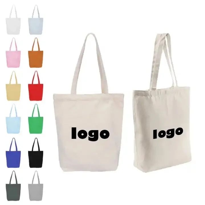 SINOTOP Hot Sale Eco Friendly Reusable Designer Cloth Canvas Cotton Shopping Tote Bag With Custom Logo Printed