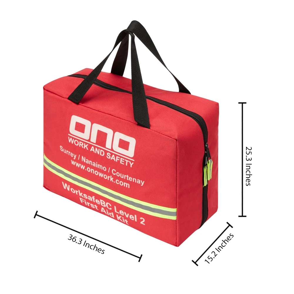 Custom Waterproof Red Polyester Bag  Vehicle Emergency Rescue Kit Bag