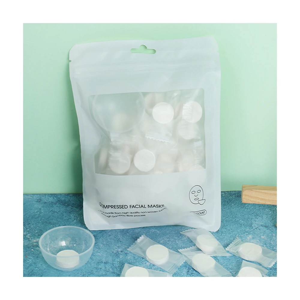 High Quality Disposable compressed beauty face mask paper skin care moisturizing DIY sheet cotton compressed facial mask