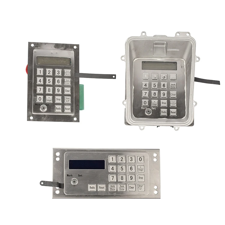 Fuel dispenser keypad keyboard for fuel dispenser