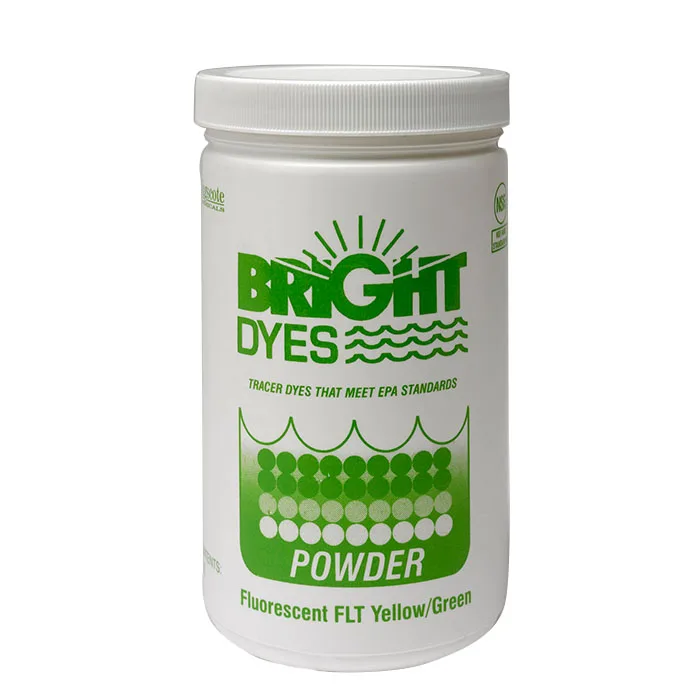 Fluorescent FLT Yellow/Green Powder Made In USA Green Water Tracing Leak Detection Flourescent Dye 1 Gallon