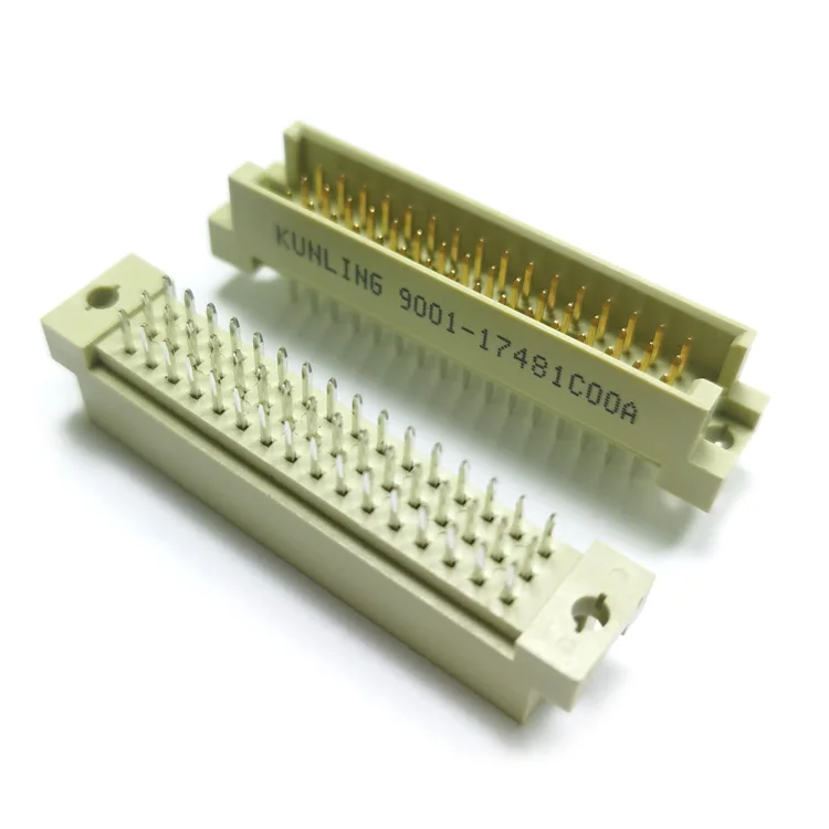 2 54 мм Шаг B Тип PCB R/A 48 pin Мужской прямой тип 3 ряда DIN 41612 разъем для печатной платы