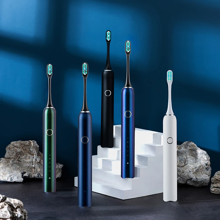 Private label customized rechargeable 5 modes sonic electric toothbrush