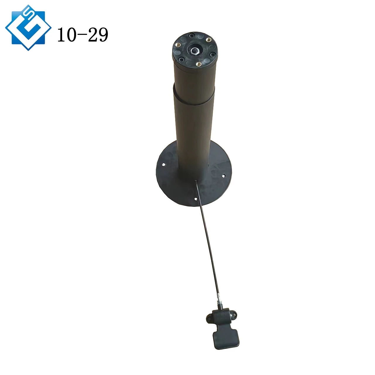 Black color height adjustable desk hardware with lock system column lift top coffee dining table mechanism