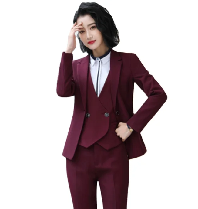 Suit Set Women Office Lady Work Wear Women Formal Suits Blazer Jacket Trousers