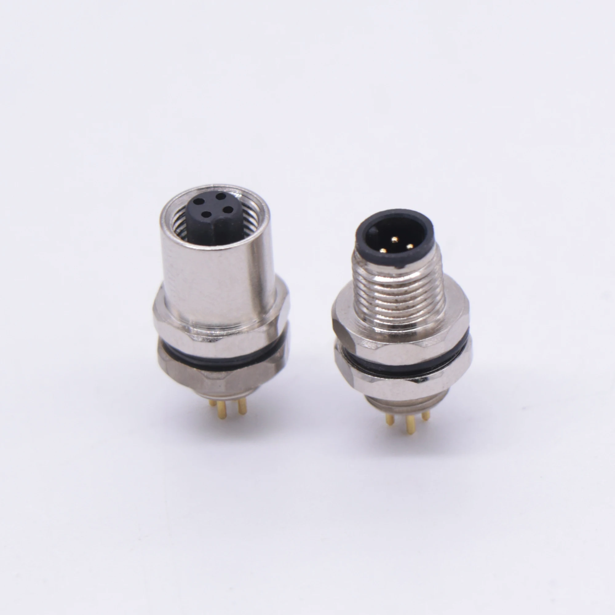 ip67 pcb connector 4pin m5 waterproof connector m5 modules with bearing and fast connector