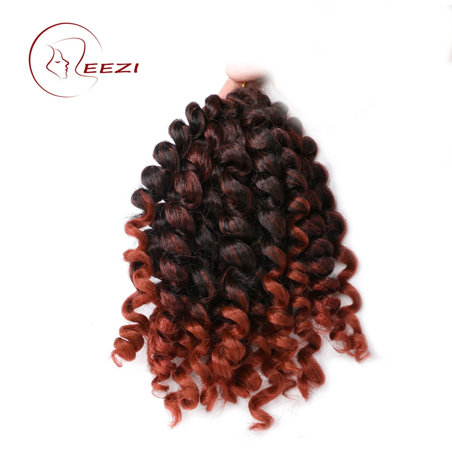 
LEEZI Synthetic Hair Extension Wig Free Sample Wholesale Short Wand Curl Crochet Braid 10 Inch T350 Fast Delivery 