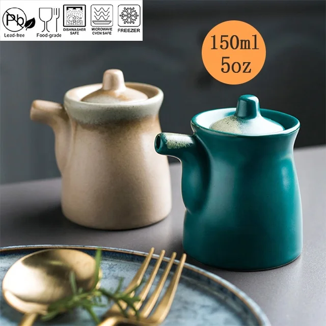 Japanese Ceramic Cruet Oil and Vinegar Cruet Sets Ceramic Oil and Vinegar Bottle Set