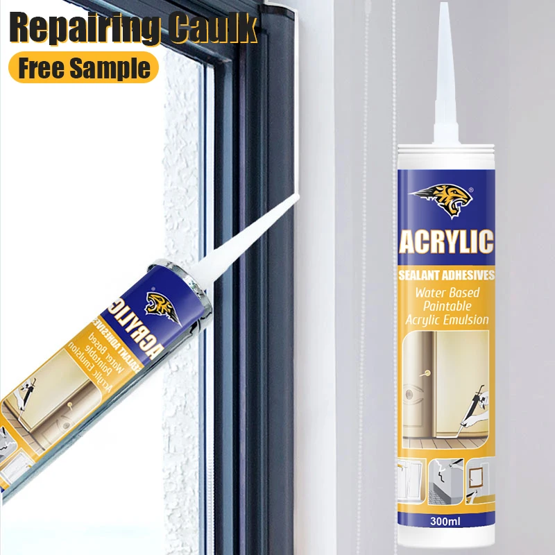 Fast Curing Paintable Acrylic sealant interior renovation Water based acrylic silicone gap joint filler