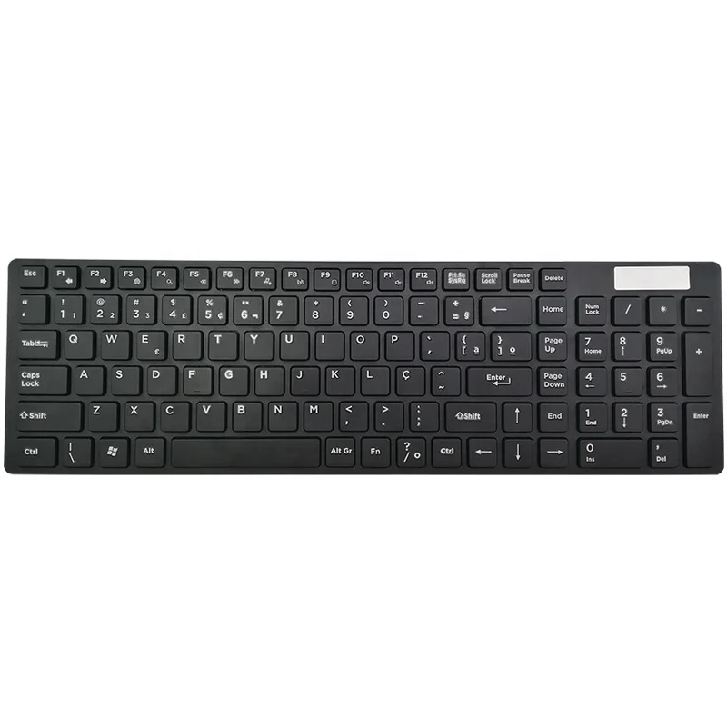 
In stock Desktop 104 keys mini Ergonomics 2.4 g wireless keyboard 