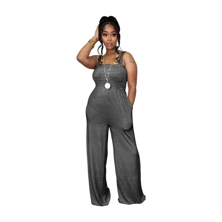 New Arrivals Fashion Suspenders Tube Top One Piece Women Sexy Jumpsuit