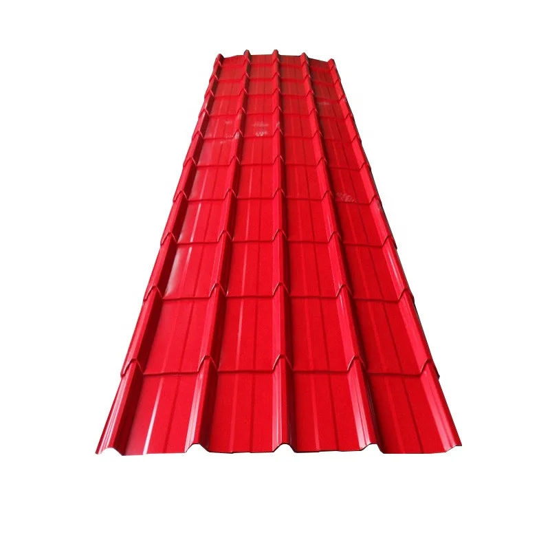 Hot Dipped  PPGI PPGL Prepainted Color Coated Galvan Galvanized Corrugated Steel Roofing Plate Sheet For Building