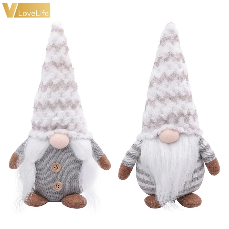 Vlovelife 1 шт. Рождество гном Плюшевые Санта ткани ручной работы Кукла Снеговик Фигурки игрушки подарок на день рождения Домашний Рождественский Декор