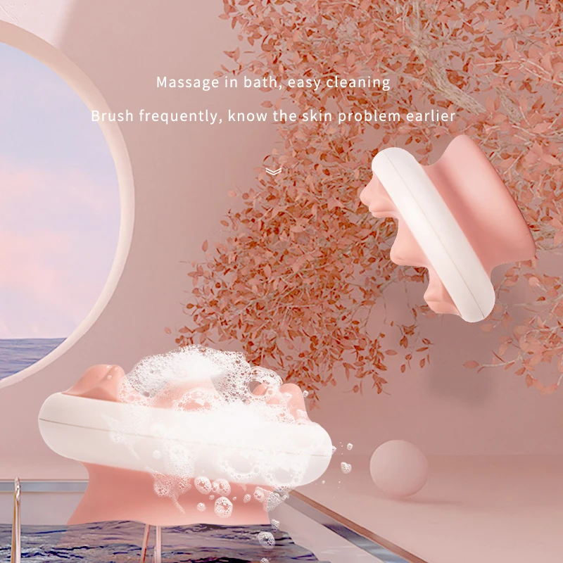 
AIWO Pet Cleaning Tool Pet Bath Massage Brush Silicon Pet Hair Brush For Dogs And Cats Comb Grooming Brush 