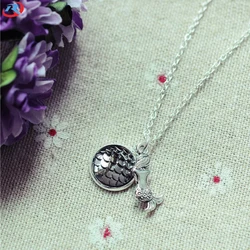 wholesale  mermaid  series  metal  gemstone   pendant