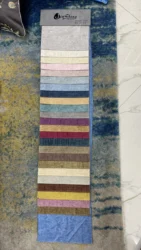 Hot Sale Flame Retardant Plain Double Face Chenille Curtain Fabrics for Living room and Hotel Drapery