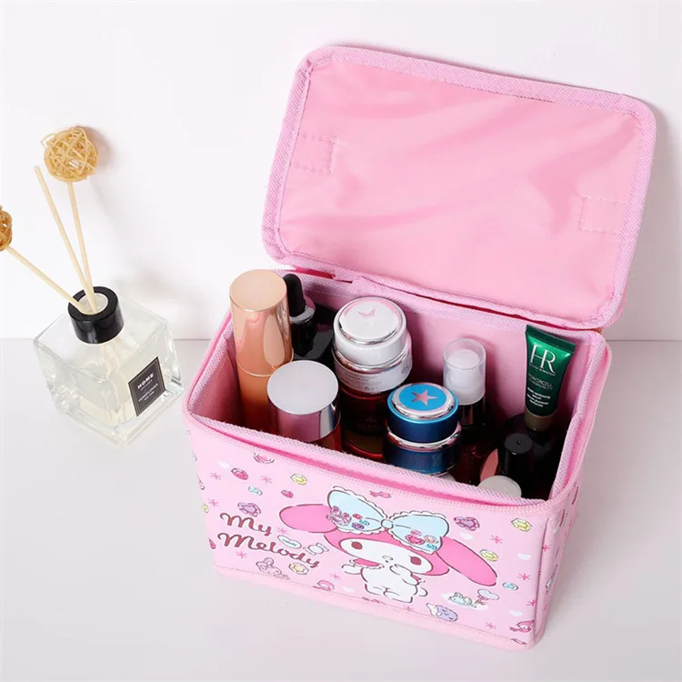 Сумка для туалетных принадлежностей HelloKitty с мультяшным принтом дорожные сумки хранения Полиуретановая косметичка на